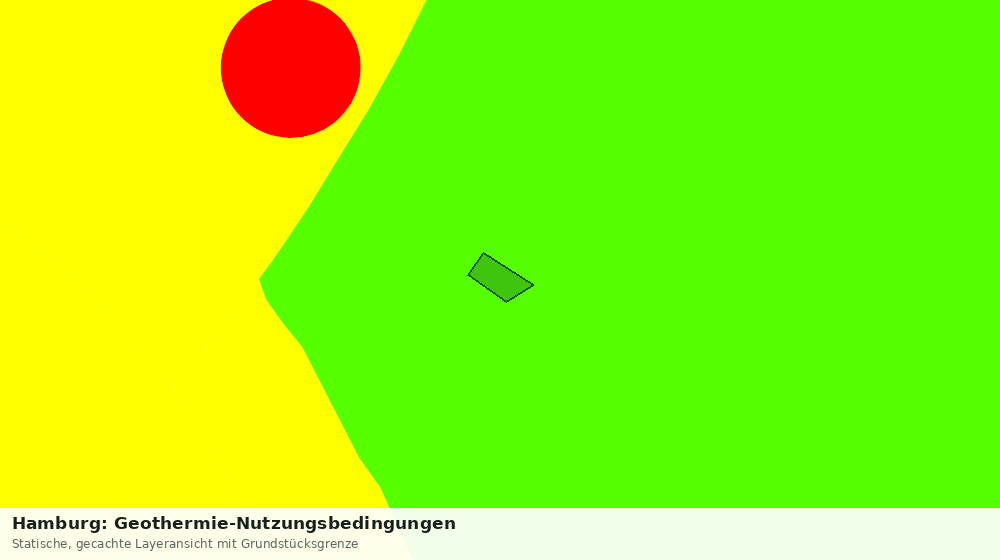 Statische Kartenansicht: Hamburg: Geothermie-Nutzungsbedingungen
