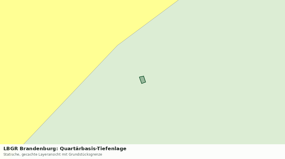 Statische Kartenansicht: LBGR Brandenburg: Quartärbasis-Tiefenlage