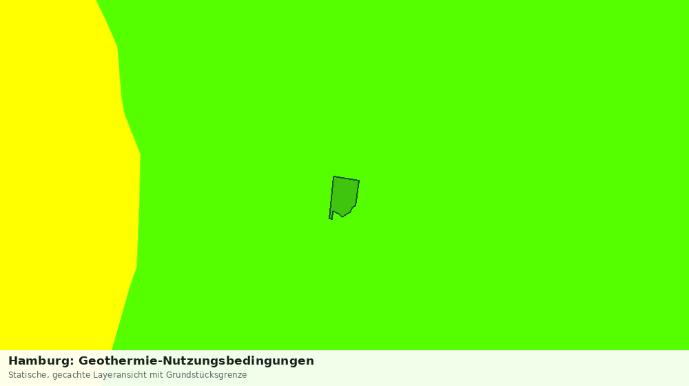 Statische Kartenansicht: Hamburg: Geothermie-Nutzungsbedingungen