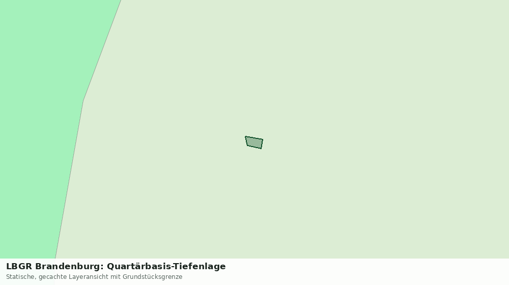 Statische Kartenansicht: LBGR Brandenburg: Quartärbasis-Tiefenlage