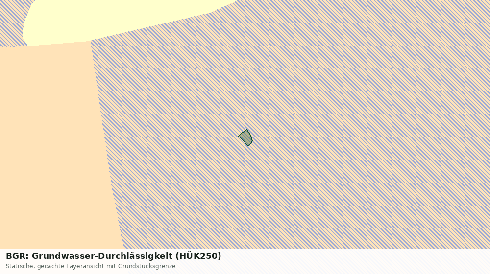 Statische Kartenansicht: BGR: Grundwasser-Durchlässigkeit (HÜK250)
