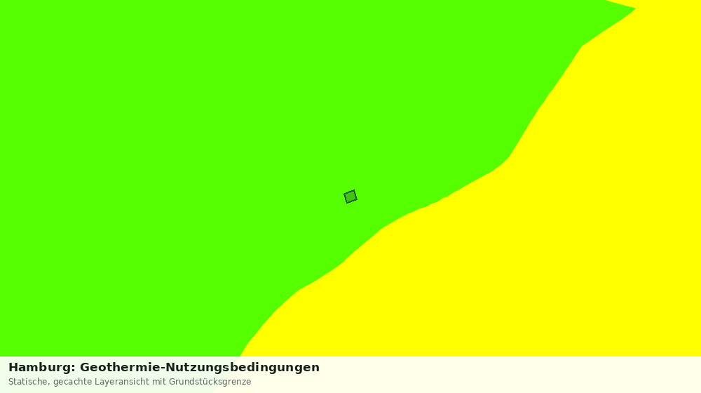 Statische Kartenansicht: Hamburg: Geothermie-Nutzungsbedingungen