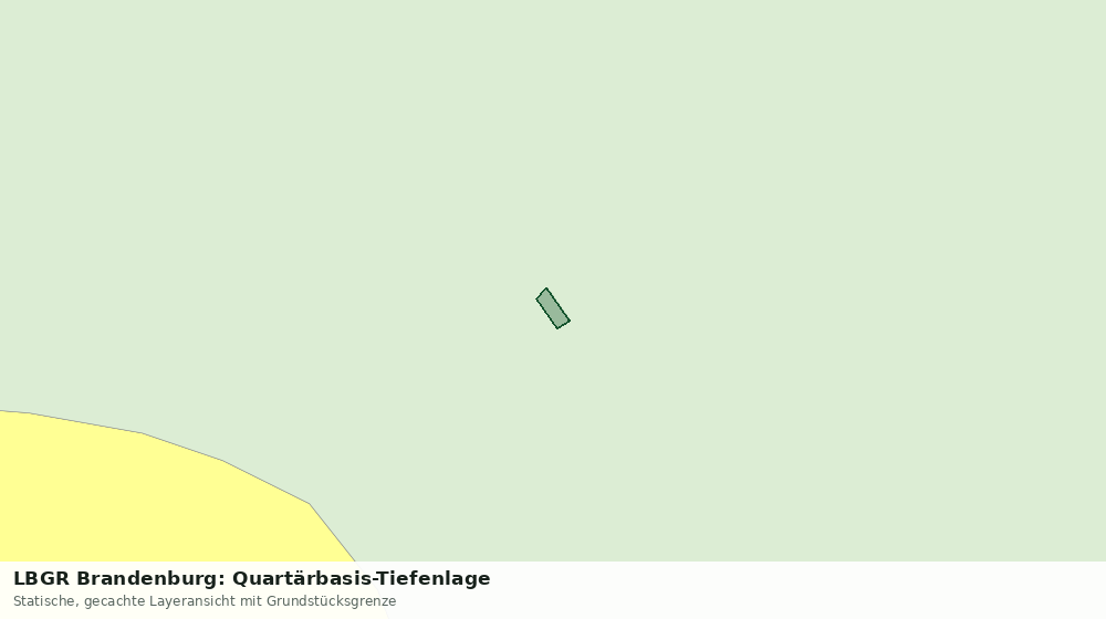 Statische Kartenansicht: LBGR Brandenburg: Quartärbasis-Tiefenlage