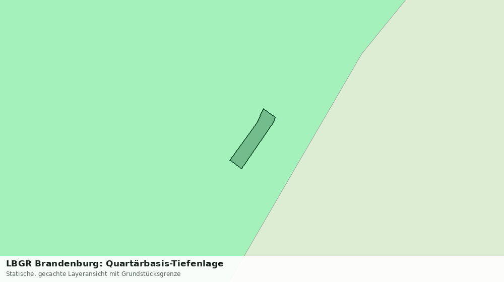 Statische Kartenansicht: LBGR Brandenburg: Quartärbasis-Tiefenlage