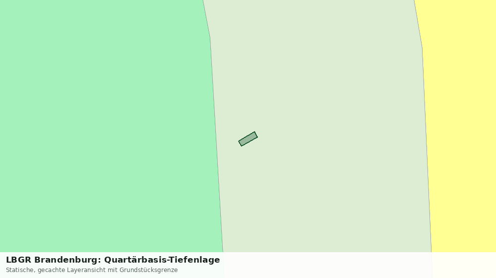 Statische Kartenansicht: LBGR Brandenburg: Quartärbasis-Tiefenlage