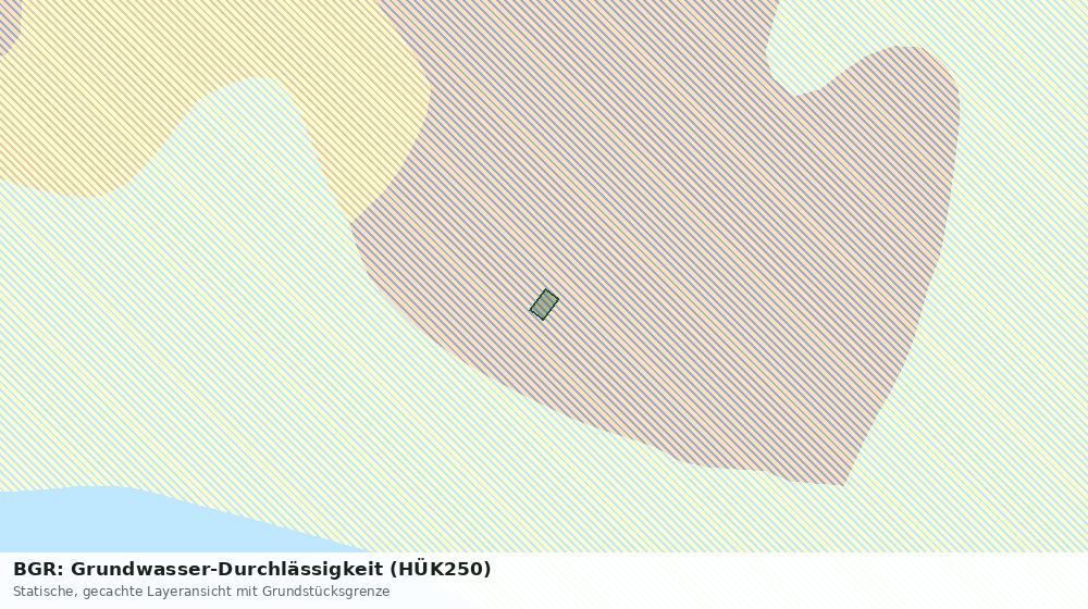 Statische Kartenansicht: BGR: Grundwasser-Durchlässigkeit (HÜK250)