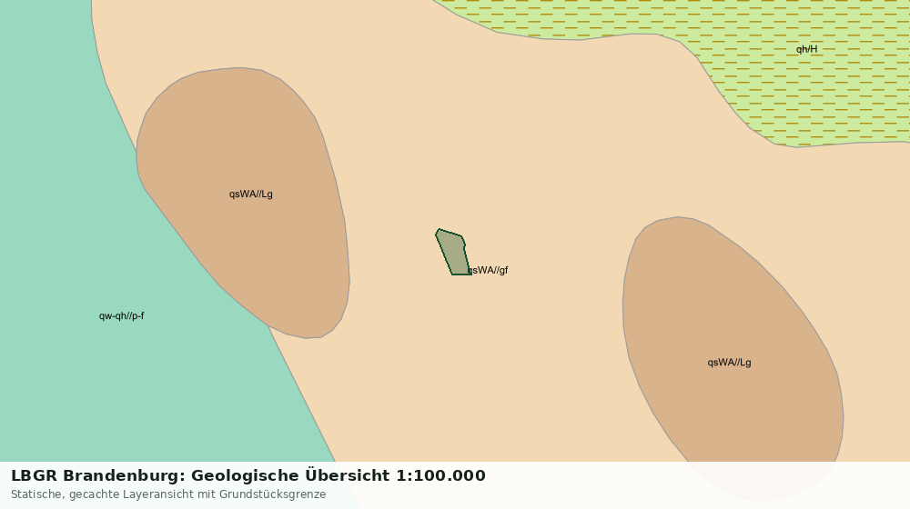 Statische Kartenansicht: LBGR Brandenburg: Geologische Übersicht 1:100.000
