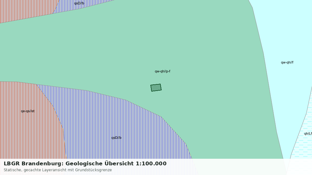 Statische Kartenansicht: LBGR Brandenburg: Geologische Übersicht 1:100.000