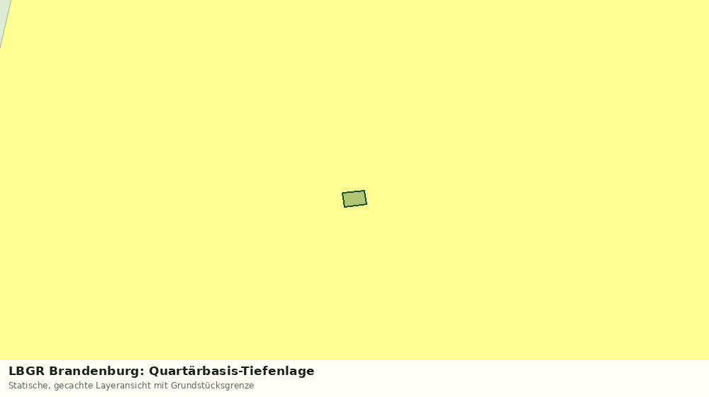 Statische Kartenansicht: LBGR Brandenburg: Quartärbasis-Tiefenlage