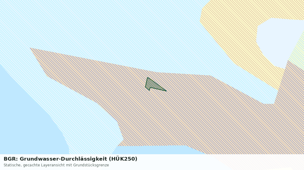 Statische Kartenansicht: BGR: Grundwasser-Durchlässigkeit (HÜK250)