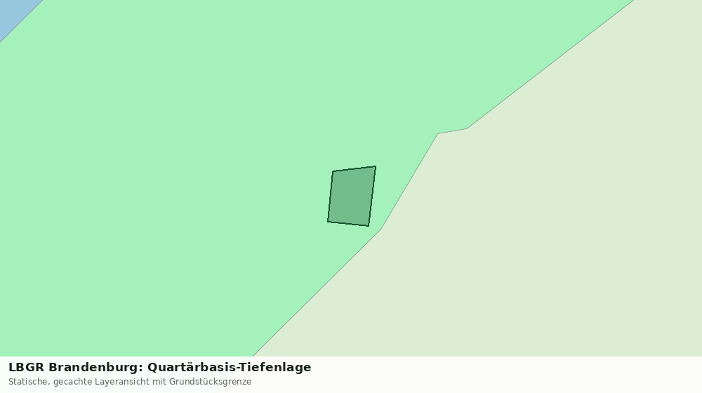 Statische Kartenansicht: LBGR Brandenburg: Quartärbasis-Tiefenlage