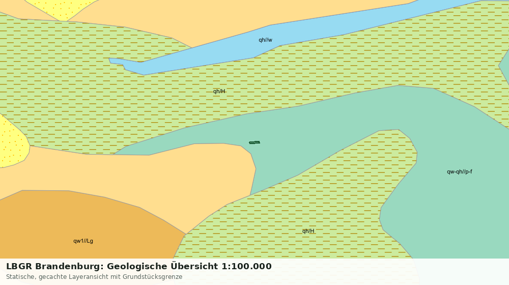 Statische Kartenansicht: LBGR Brandenburg: Geologische Übersicht 1:100.000