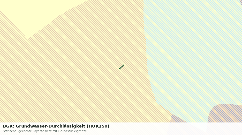 Statische Kartenansicht: BGR: Grundwasser-Durchlässigkeit (HÜK250)