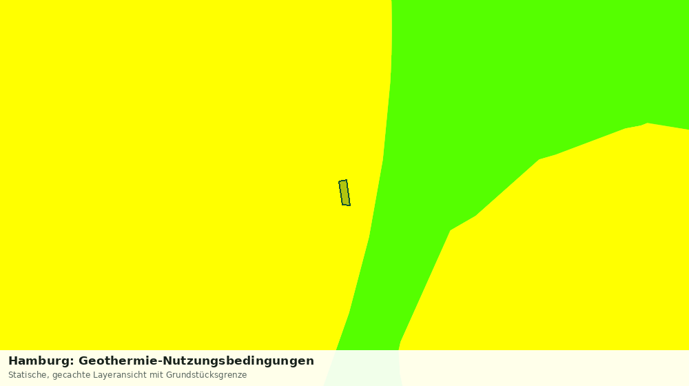 Statische Kartenansicht: Hamburg: Geothermie-Nutzungsbedingungen