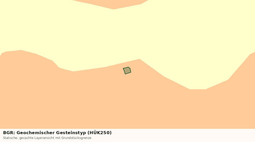 Statische Kartenansicht: BGR: Geochemischer Gesteinstyp (HÜK250)