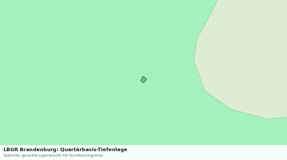 Statische Kartenansicht: LBGR Brandenburg: Quartärbasis-Tiefenlage