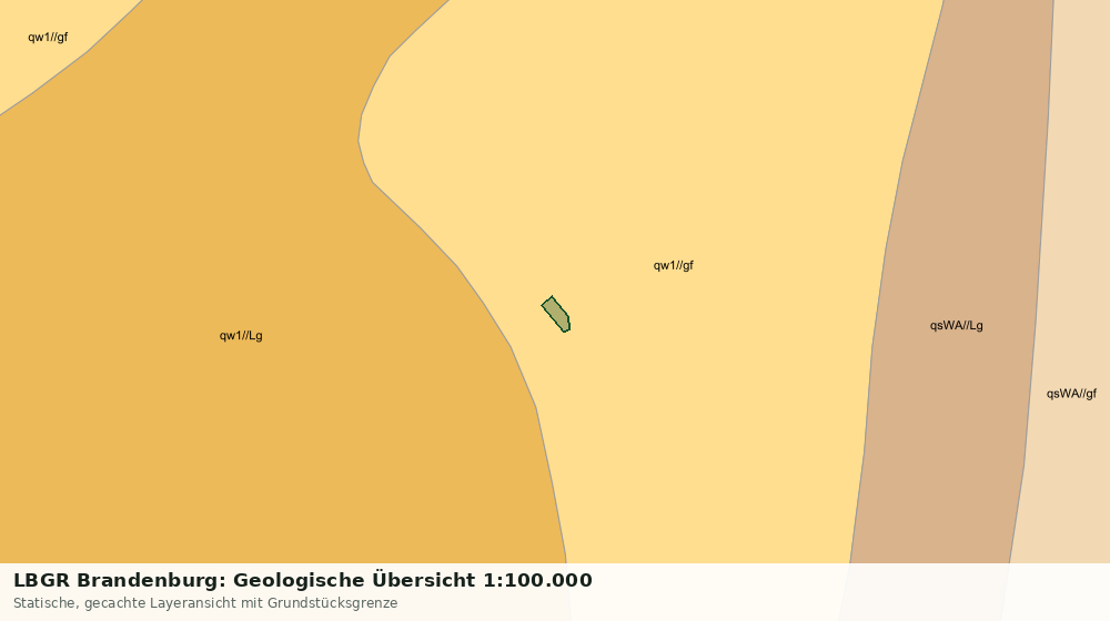 Statische Kartenansicht: LBGR Brandenburg: Geologische Übersicht 1:100.000