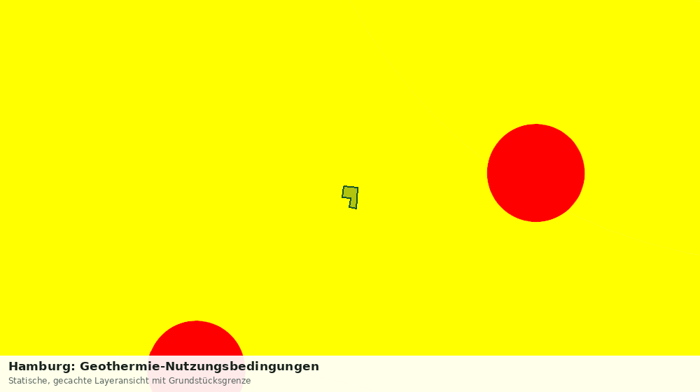 Statische Kartenansicht: Hamburg: Geothermie-Nutzungsbedingungen