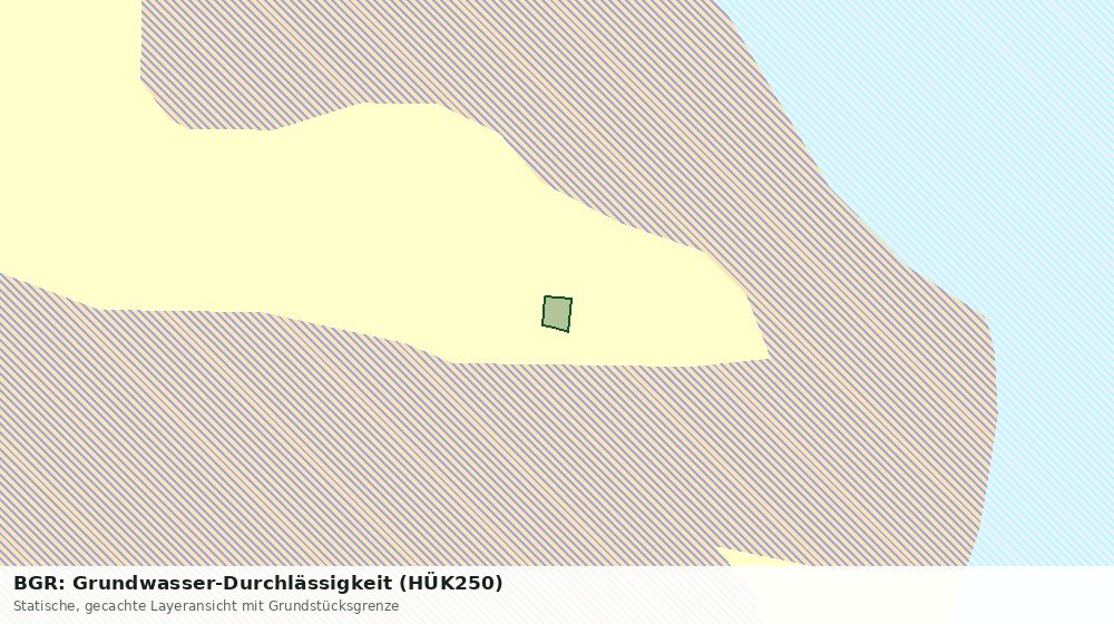Statische Kartenansicht: BGR: Grundwasser-Durchlässigkeit (HÜK250)