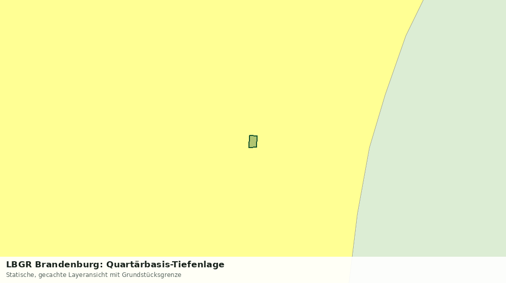 Statische Kartenansicht: LBGR Brandenburg: Quartärbasis-Tiefenlage