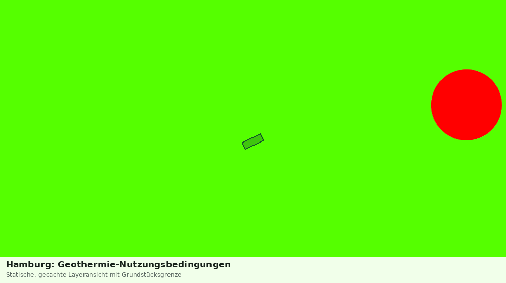 Statische Kartenansicht: Hamburg: Geothermie-Nutzungsbedingungen