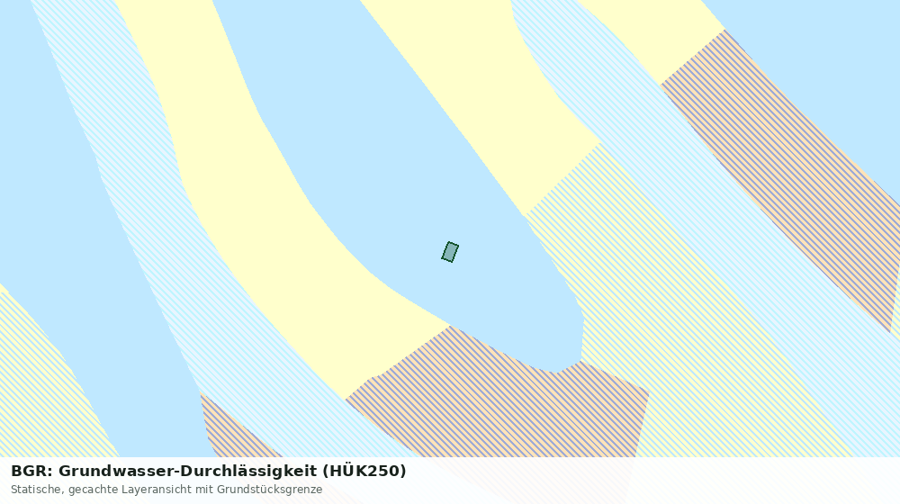 Statische Kartenansicht: BGR: Grundwasser-Durchlässigkeit (HÜK250)