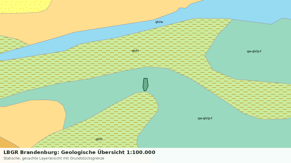 Statische Kartenansicht: LBGR Brandenburg: Geologische Übersicht 1:100.000