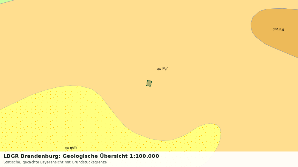 Statische Kartenansicht: LBGR Brandenburg: Geologische Übersicht 1:100.000
