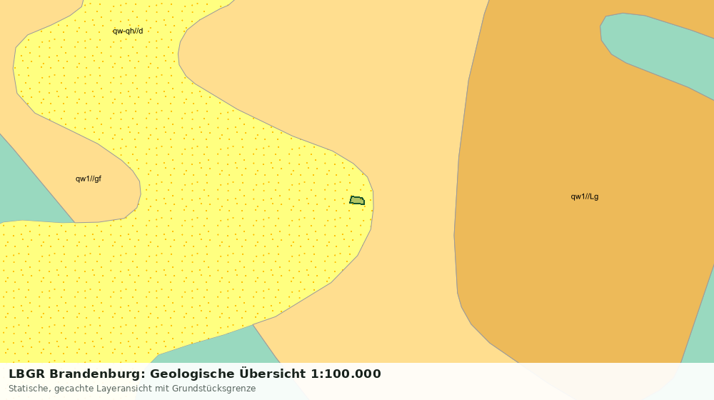 Statische Kartenansicht: LBGR Brandenburg: Geologische Übersicht 1:100.000