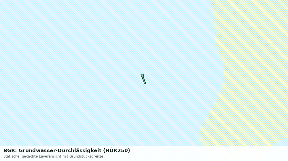 Statische Kartenansicht: BGR: Grundwasser-Durchlässigkeit (HÜK250)
