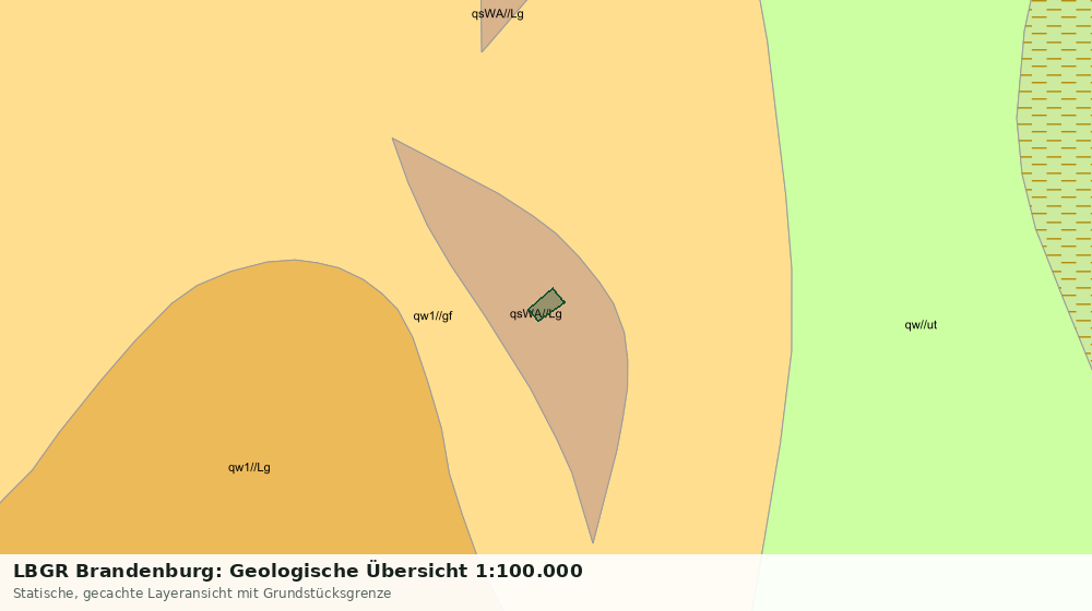Statische Kartenansicht: LBGR Brandenburg: Geologische Übersicht 1:100.000