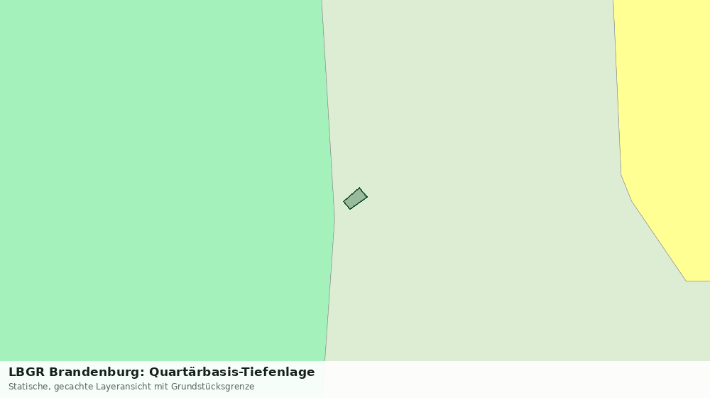 Statische Kartenansicht: LBGR Brandenburg: Quartärbasis-Tiefenlage