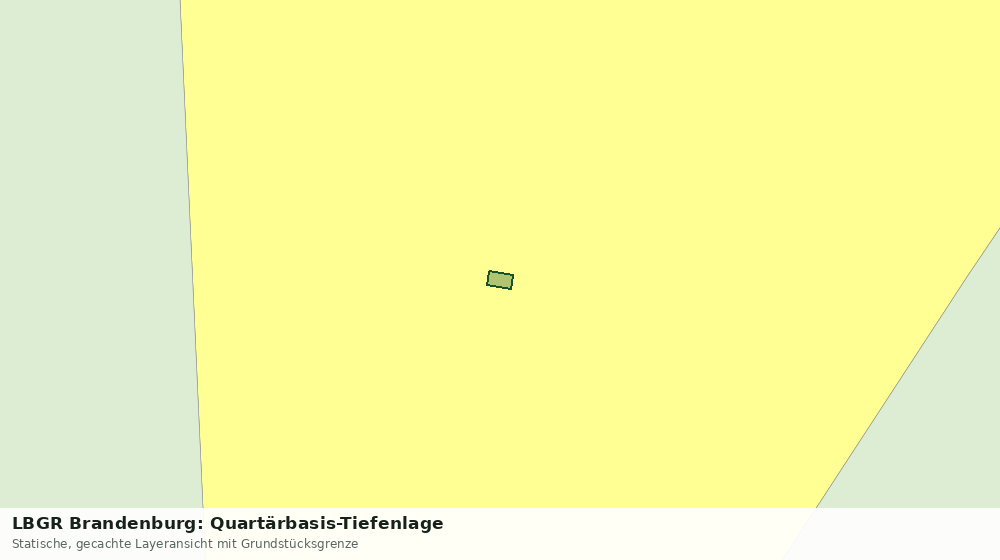 Statische Kartenansicht: LBGR Brandenburg: Quartärbasis-Tiefenlage