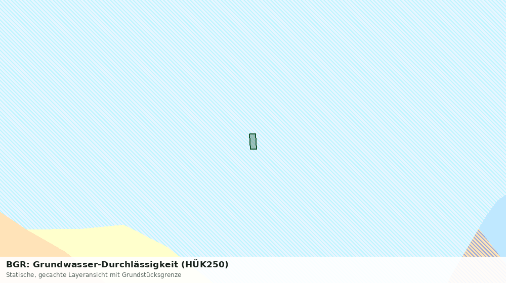 Statische Kartenansicht: BGR: Grundwasser-Durchlässigkeit (HÜK250)