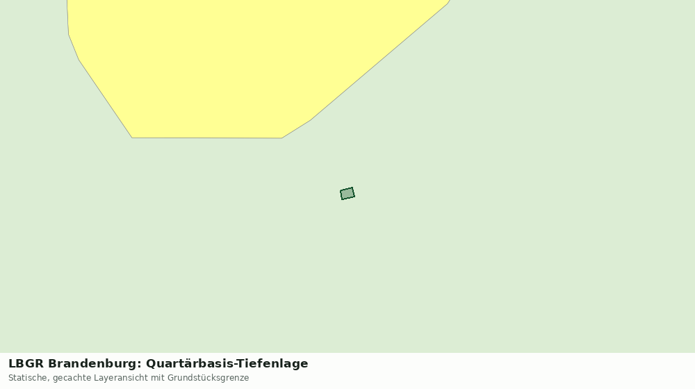 Statische Kartenansicht: LBGR Brandenburg: Quartärbasis-Tiefenlage