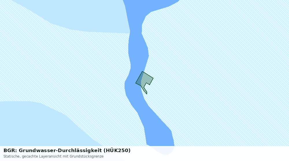 Statische Kartenansicht: BGR: Grundwasser-Durchlässigkeit (HÜK250)