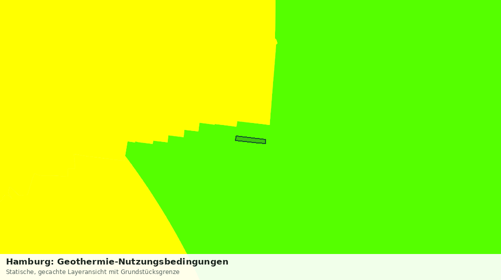 Statische Kartenansicht: Hamburg: Geothermie-Nutzungsbedingungen