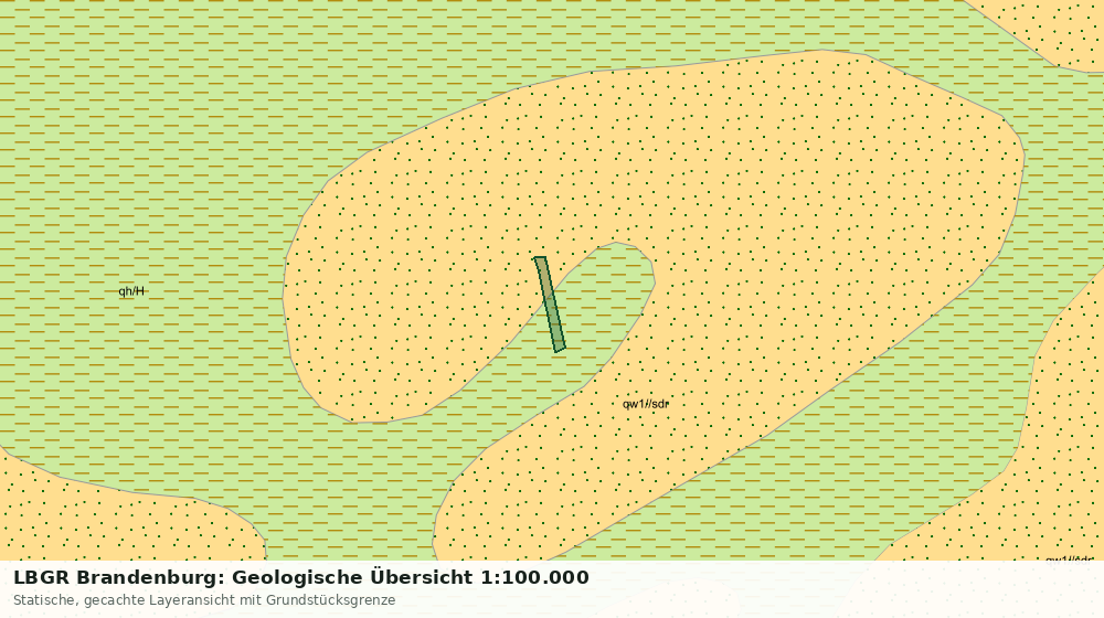 Statische Kartenansicht: LBGR Brandenburg: Geologische Übersicht 1:100.000