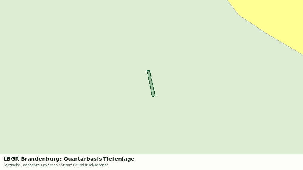 Statische Kartenansicht: LBGR Brandenburg: Quartärbasis-Tiefenlage