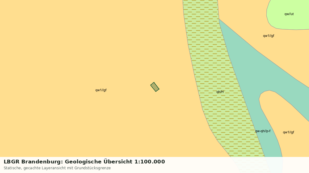 Statische Kartenansicht: LBGR Brandenburg: Geologische Übersicht 1:100.000