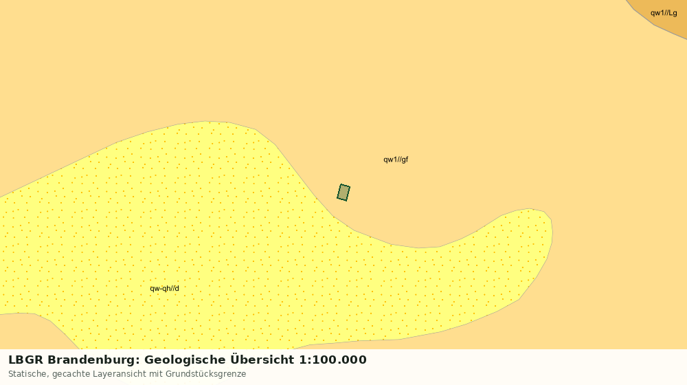 Statische Kartenansicht: LBGR Brandenburg: Geologische Übersicht 1:100.000