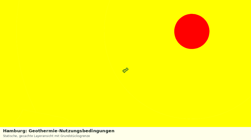 Statische Kartenansicht: Hamburg: Geothermie-Nutzungsbedingungen