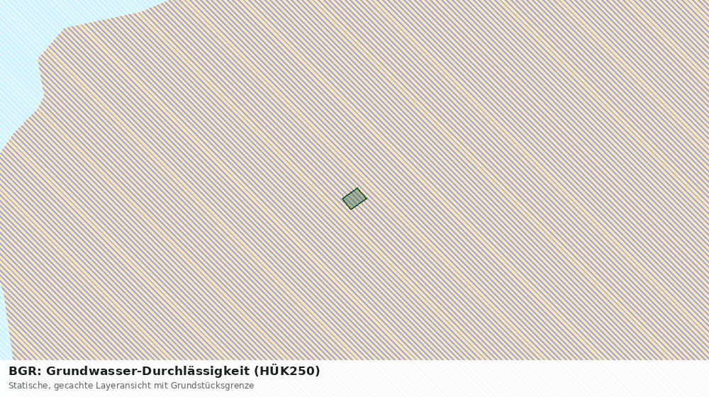 Statische Kartenansicht: BGR: Grundwasser-Durchlässigkeit (HÜK250)