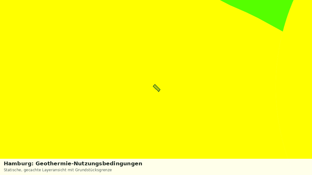 Statische Kartenansicht: Hamburg: Geothermie-Nutzungsbedingungen