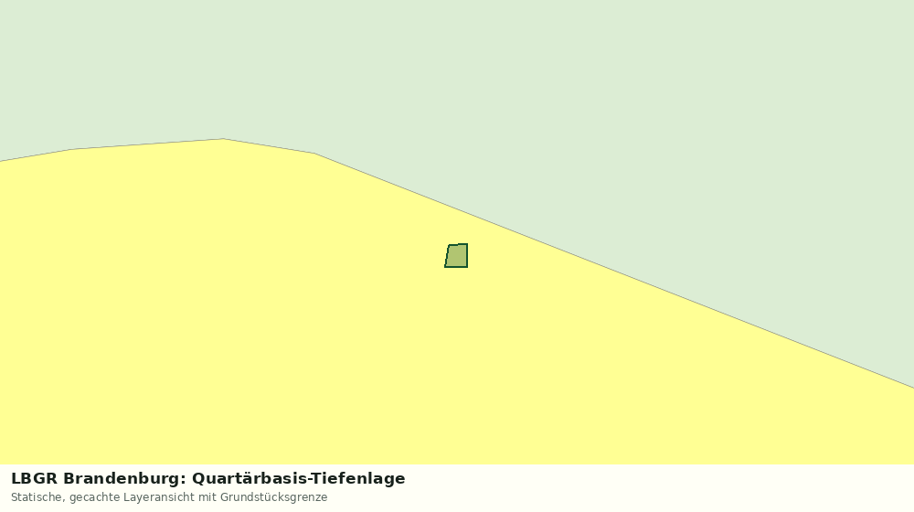 Statische Kartenansicht: LBGR Brandenburg: Quartärbasis-Tiefenlage