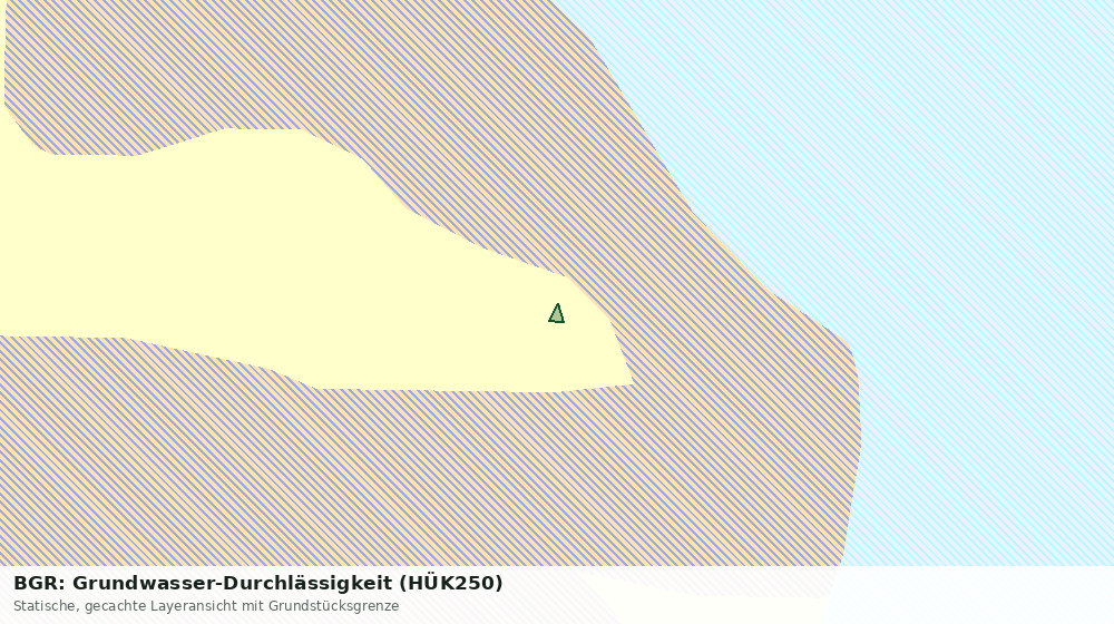 Statische Kartenansicht: BGR: Grundwasser-Durchlässigkeit (HÜK250)