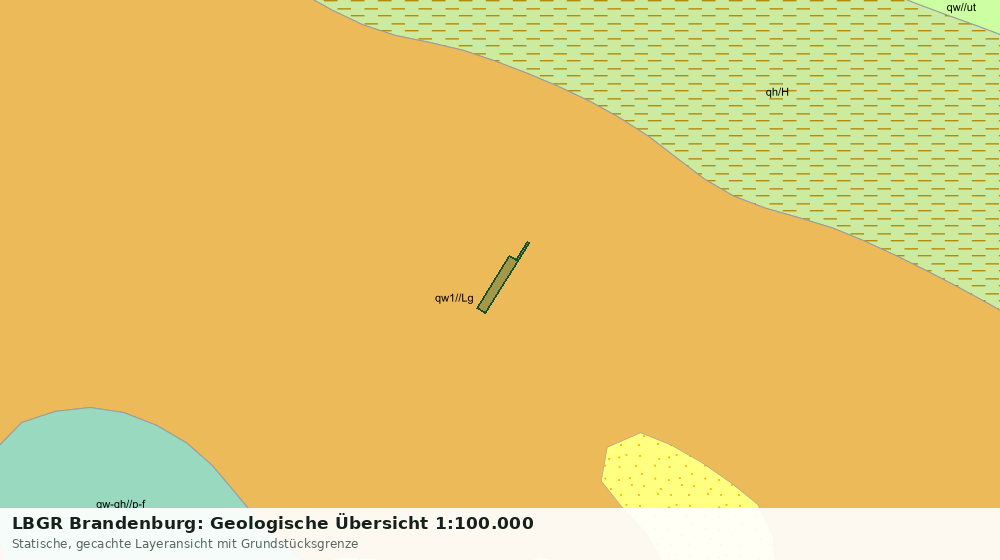 Statische Kartenansicht: LBGR Brandenburg: Geologische Übersicht 1:100.000