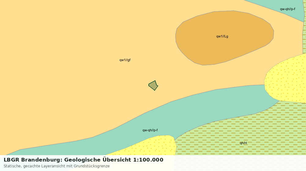 Statische Kartenansicht: LBGR Brandenburg: Geologische Übersicht 1:100.000