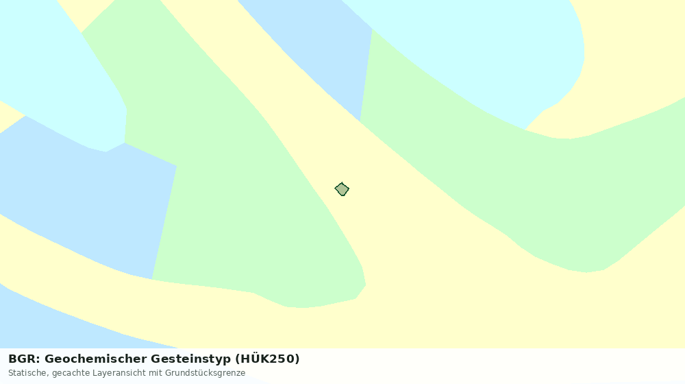 Statische Kartenansicht: BGR: Geochemischer Gesteinstyp (HÜK250)