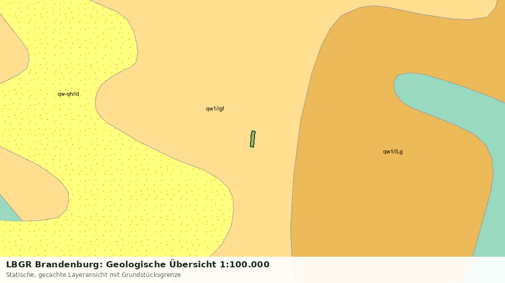Statische Kartenansicht: LBGR Brandenburg: Geologische Übersicht 1:100.000